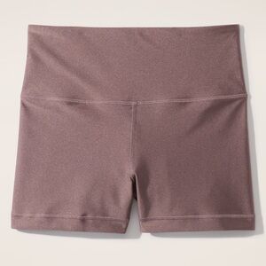 Athleta Elation Ultra High Rise Short 3” Large matte sheen Smokey rose